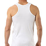 Майка борцовка чоловіча біла Розмір S М L XL XXL, фото 2