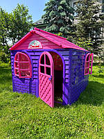 Ігровий будиночок для дітей, Дитячий ігровий комплекс для вулиці 129х129х120 см, Дитячі садові будиночки
