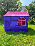 Ігровий будиночок для дітей, Дитячий ігровий комплекс для вулиці 129х129х120 см, Дитячі садові будиночки, фото 5