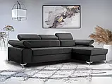 М'який розкладний кутовий диван Bardi (графіт), фото 2