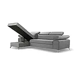 М'який розкладний кутовий диван Bardi (сірий світлий), фото 4