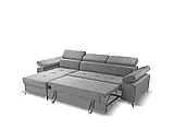 М'який розкладний кутовий диван Bardi (сірий світлий), фото 5