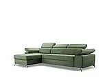 М'який розкладний кутовий диван Bardi (зелений), фото 3