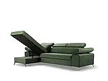 М'який розкладний кутовий диван Bardi (зелений), фото 4