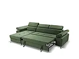 М'який розкладний кутовий диван Bardi (зелений), фото 5