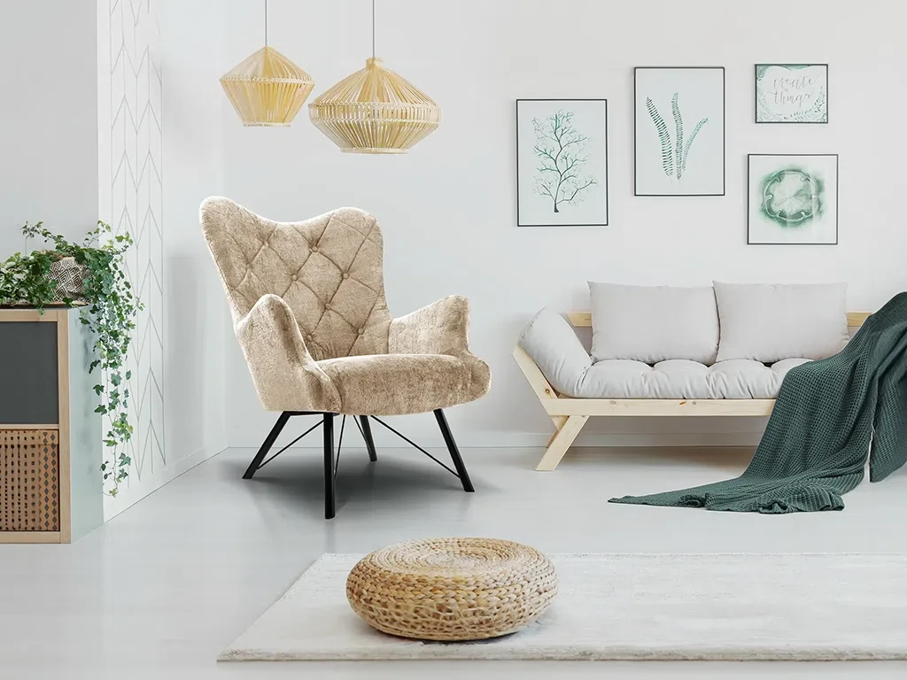 М'яке крісло Mura (бежевий), фото 1