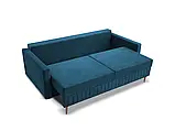 М'який розкладний прямий диван Siena (синій), фото 4