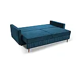 М'який розкладний прямий диван Siena (синій), фото 5