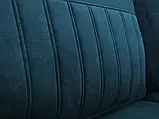 М'який розкладний прямий диван Siena (синій), фото 6