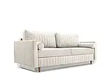 М'який розкладний прямий диван Siena (крем), фото 2