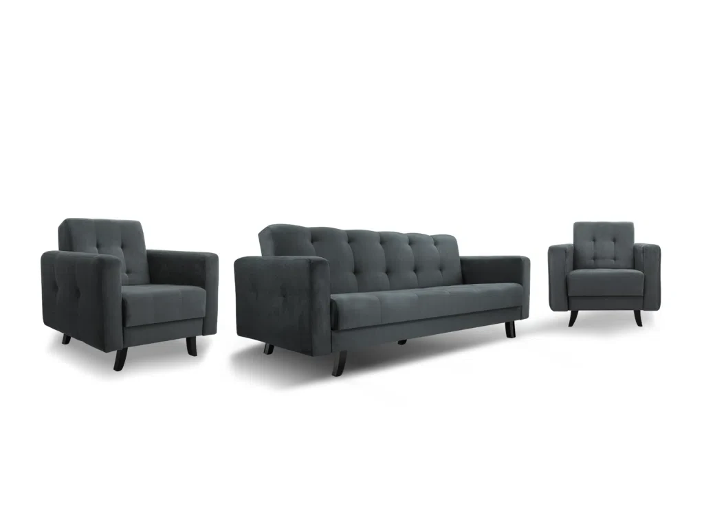 Набір м'яких меблів Lizbona (сірий темний), фото 1