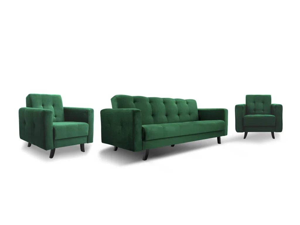 Набір м'яких меблів Lizbona (зелений темний), фото 1