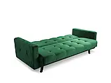 М'який розкладний прямий диван Lizbona (зелений темний), фото 2