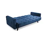 М'який розкладний прямий диван Lizbona (синій темний), фото 2