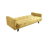М'який розкладний прямий диван Lizbona (жовтий), фото 2