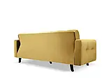 М'який розкладний прямий диван Lizbona (жовтий), фото 3