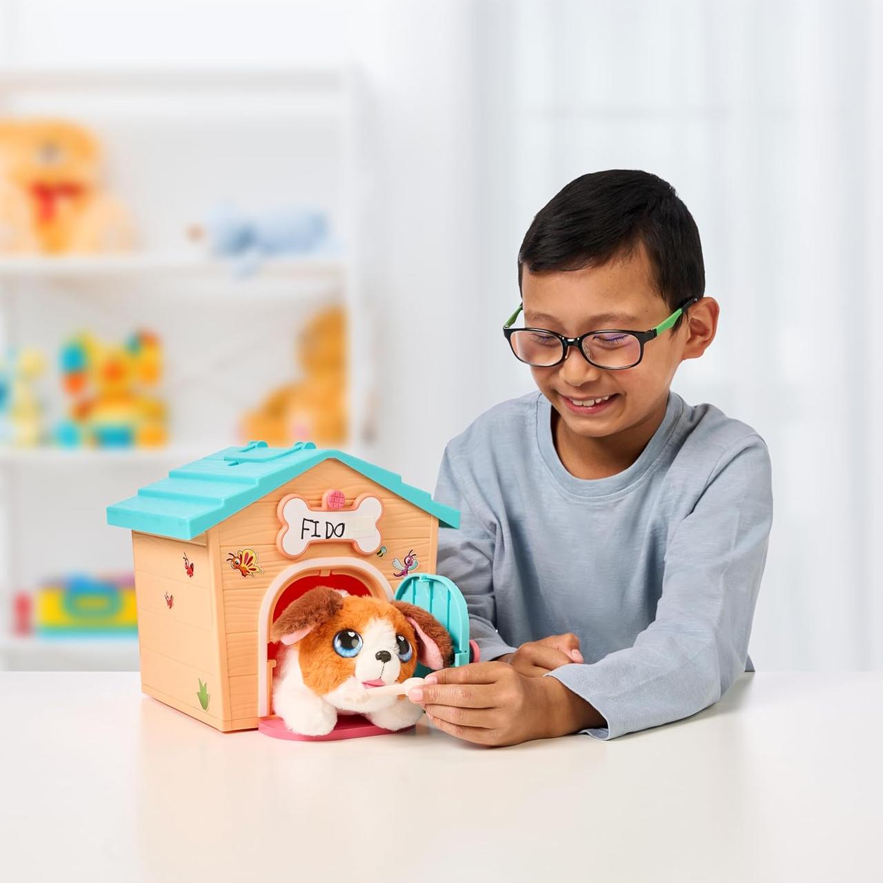 Іграшка-сюрприз Little Live Pets Будинок міні оранжевий з песиком.