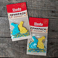 Прикраса Великодня / кондитерський набір жовто-блакитні кролики 15г, фото 6