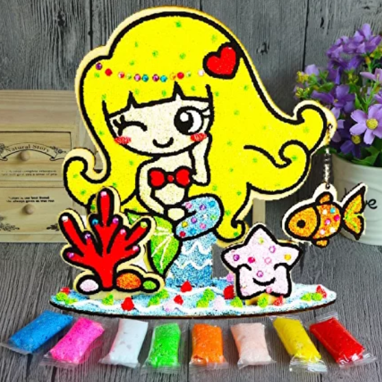 Набір для творчості 3D-форми та пластилін для дітей русалка, фото 1