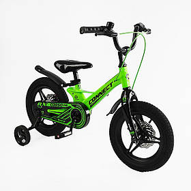 Двоколісний велосипед Corso Connect на 14 дюймів, Зелений 14155