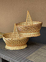 Кошик Великодній з натуральної лози. Арт: 4056