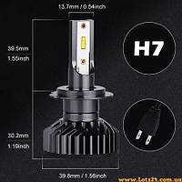 Автолампи H7 LED 8000K автолампи світлодіодні автолампи авто лед лампи авто лампа лед світлодіодна дхо птф на авто