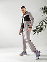 Чоловічий спортивний костюм Світло-бежевий, фото 5