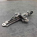 Великий срібний хрестик чоловічий Спаси і Збережи. Православний кулон хрест із срібла 925 проби., фото 8