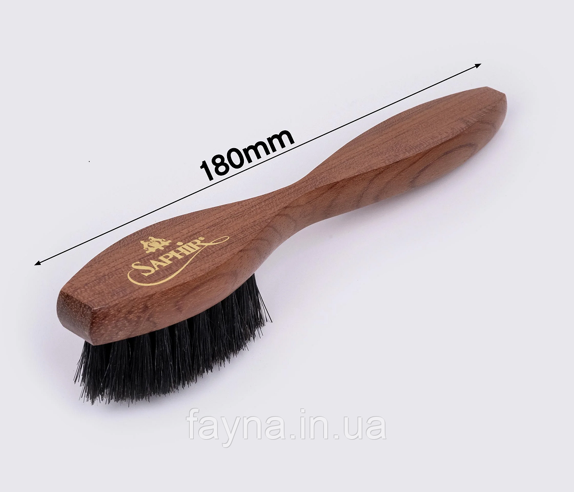 Велика щітка для нанесення крему Saphir Medaille D'or Spatula (темна щетина), фото 1