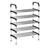 Полиця для взуття 5 ярусів Home R31041 металева, для передпокою та коридору, фото 2