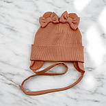 Оптом шапки 44, 46, 48, 50, 52 розмір трикотажна дитяча шапка головні убори дитячі гурт (ОШ36428), фото 2