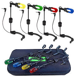 Набір свінгерів у кейсі з кульковим фіксатором волосіні (ball clip) Feima F.Carp Illuminated Stiff Swinger