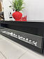 Тумба з біокаміном “Гранд 210см 2Д” чорний матовий Master Mebli, фото 3