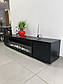 Тумба з біокаміном “Гранд 210см 2Д” чорний матовий Master Mebli, фото 6