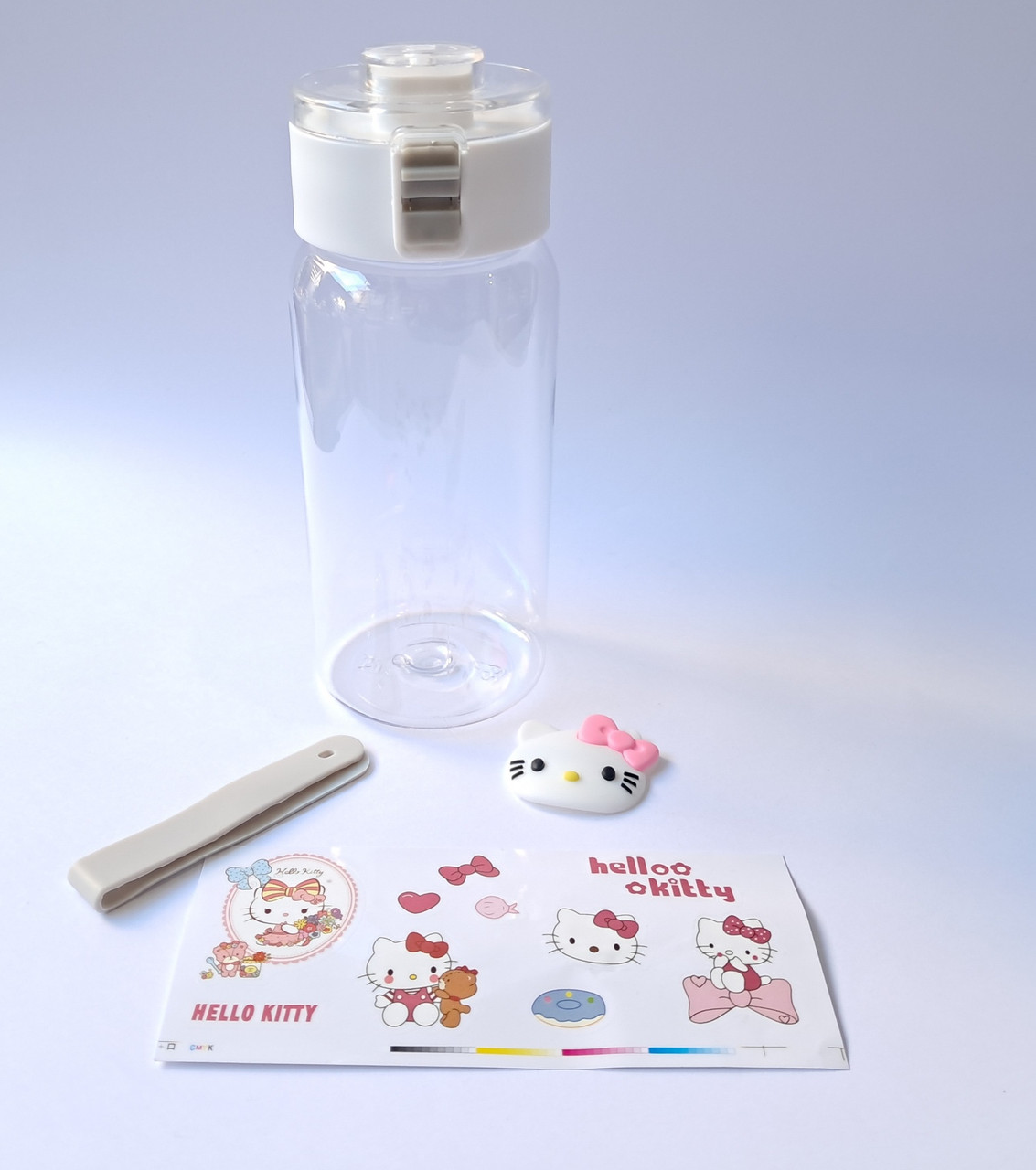 Портативна пляшка для води Hello Kitty ZDOS002 прозора 500мл