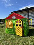 Дитячі ігрові будиночки doloni у квартиру, Ігровий будиночок на вулицю 129х129х120 см, Пластиковий будиночок для дітей, фото 2