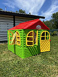 Дитячі ігрові будиночки doloni у квартиру, Ігровий будиночок на вулицю 129х129х120 см, Пластиковий будиночок для дітей, фото 4