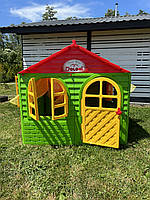 Дитячі ігрові будиночки doloni у квартиру, Ігровий будиночок на вулицю 129х129х120 см, Пластиковий будиночок для дітей