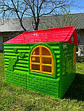 Дитячі ігрові будиночки doloni у квартиру, Ігровий будиночок на вулицю 129х129х120 см, Пластиковий будиночок для дітей, фото 7