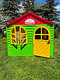Дитячі ігрові будиночки doloni у квартиру, Ігровий будиночок на вулицю 129х129х120 см, Пластиковий будиночок для дітей, фото 8
