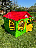Дитячі ігрові будиночки doloni у квартиру, Ігровий будиночок на вулицю 129х129х120 см, Пластиковий будиночок для дітей, фото 9