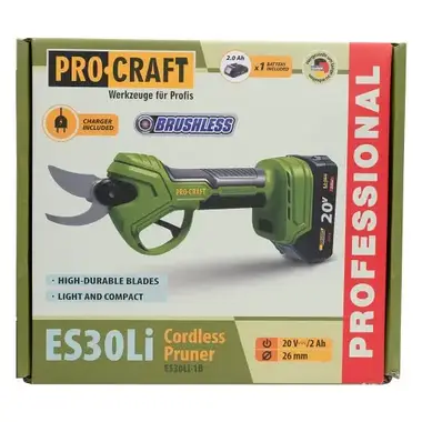 Акумуляторний секатор Procraft ES30Li (з 1 акб), фото 6