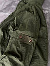 Куртка чоловіча демісезонна хакі жатка з капюшоном Stone Island, фото 4