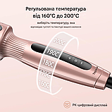 Термощітка Terviiix 38 мм: кераміка, іонізація, 5 температур, об'єм та локони, подвійна напруга., фото 7
