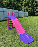 Дитячі гірки для спуску doloni, Гірки для дітей 243 см, Дитяча гірка для вулиці із пластику, Гірка спуск, фото 2