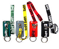 Накладка чохол для телефону чохол із принтом Love та ремінцями для телефону Apple iPhone 7/8 red lamp