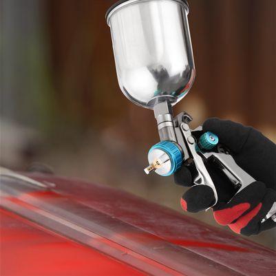 Фарбопульт пневматичний LVLP BLUE професійний, INTERTOOL PT-0133