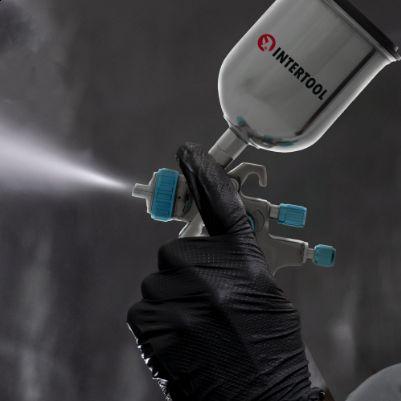 Фарбопульт пневматичний LVLP BLUE професійний, INTERTOOL PT-0133