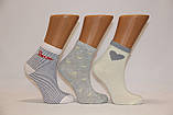 Підліткові шкарпетки середні з бавовни Стиль Люкс 22-24 к-1 LOVE на смужці, фото 2