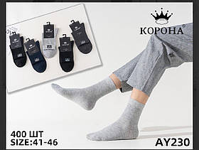 Чоловічі шкарпетки з бавовни КОРОНА AY170-2,231-2 41-46 асорті AY230